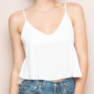 White Adalia Tank Brandy Melville